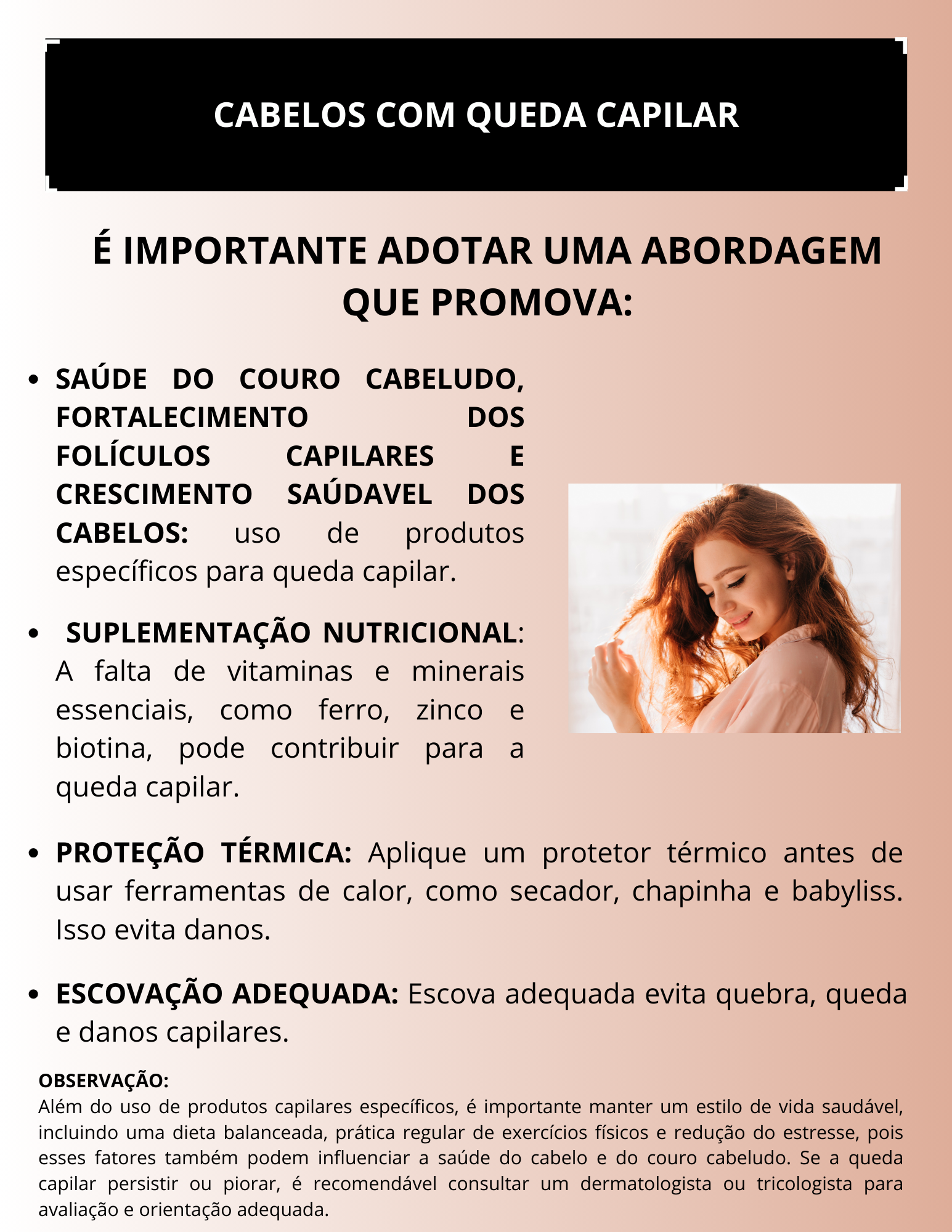 Capa Dor Cabelos com queda